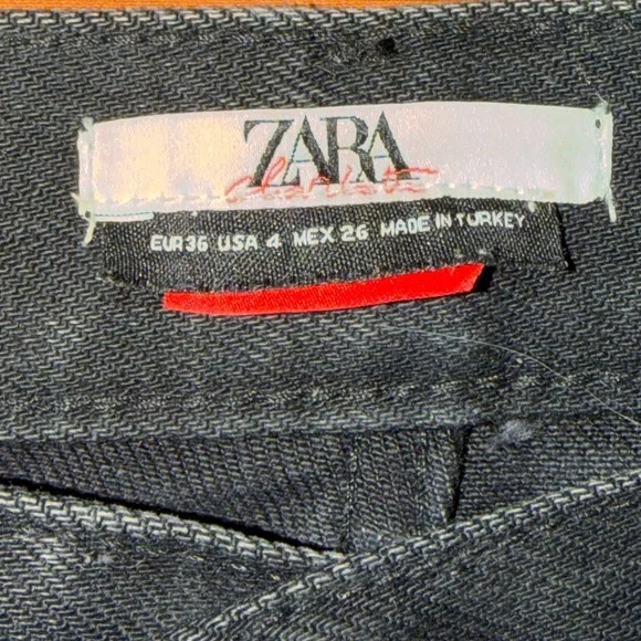 💥4/$20 Zara Womens Black Straight Jeans *Great condition*!!! - Picture 3 of 5